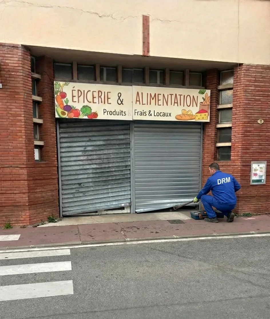 Rideau de boutique débloqué — Rideau métallique à Colombes